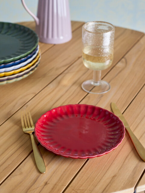 Bloomingville Latina plates Ø20cm red set of 6 pieces - 82061930