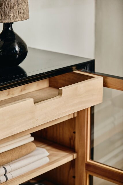 Nordal Viva Schrank niedrig schwarz - 2046