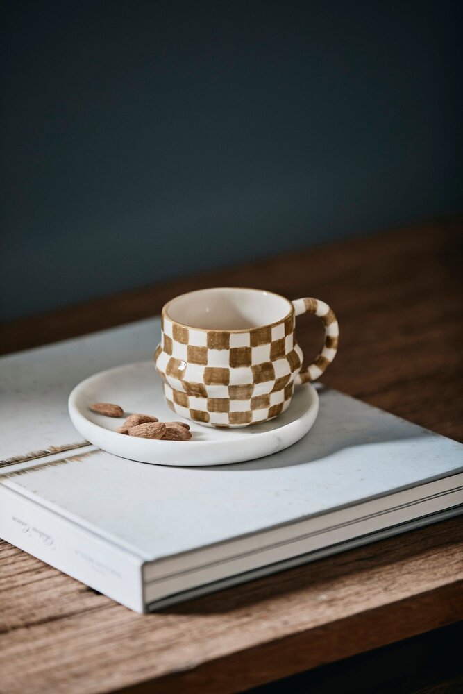 Nordal Ysia mugs green/ivory set of 4 pieces - 6573 Nordal Ysia mugs green/ivory set of 4 pieces - 6573