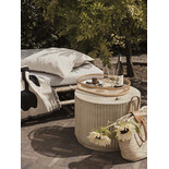 Broste Copenhagen Rillo podium Ø56x42cm beige antique - 14469068