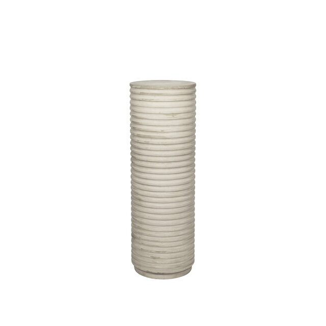 Broste Copenhagen Rillo podium Ø36x106cm antiek beige - 14469067 Broste Copenhagen Rillo podium Ø36x106cm antiek beige - 14469067