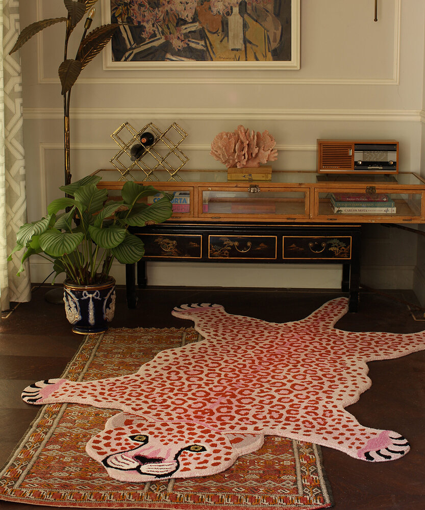 Doing Goods Pinky leopard rug XL - 1.45.10.099.030.6 Doing Goods Pinky leopard rug XL - 1.45.10.099.030.6