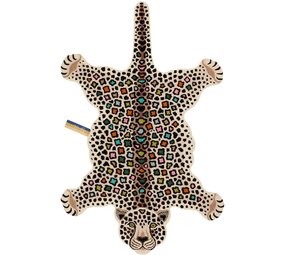 Doing Goods Tappeto leopardo disco XL
