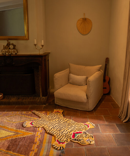 Doing Goods Babul Bombay tiger rug L - 1.45.10.097.710.5