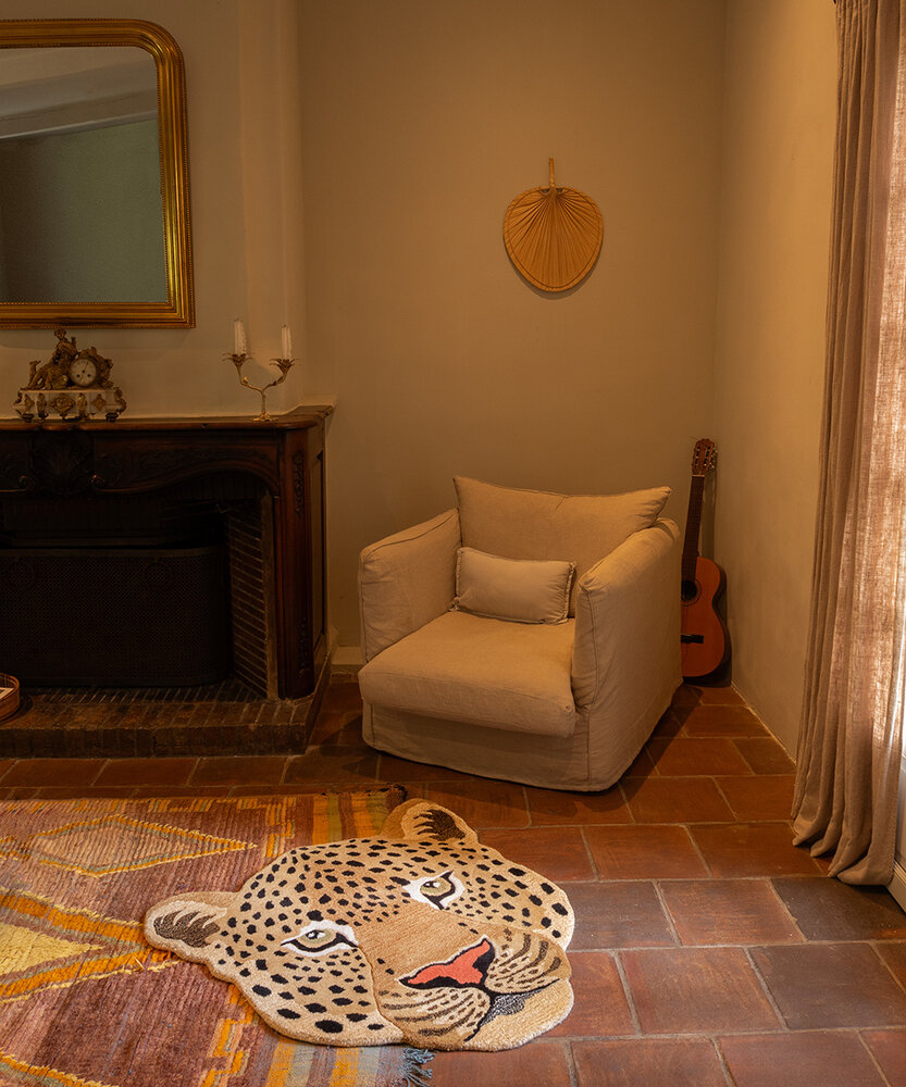 Doing Goods Alfombra de cabeza de leopardo Himani L - 1.45.10.070.700.5 Doing Goods Alfombra de cabeza de leopardo Himani L - 1.45.10.070.700.5