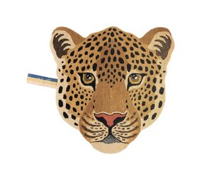 Doing Goods Tappeto con testa di leopardo Himani L