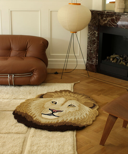 Doing Goods Tapis tête de lion Ari L - 1.45.10.092.700.5