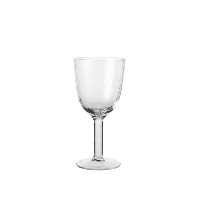 Broste Copenhagen Hammered witte wijnglazen set van 12 stuks - 14496279