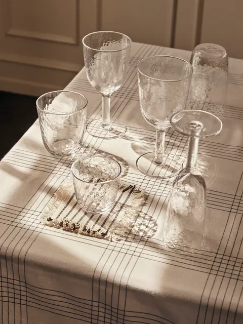 Broste Copenhagen Set di 12 bicchieri da vino bianco martellati - 14496279