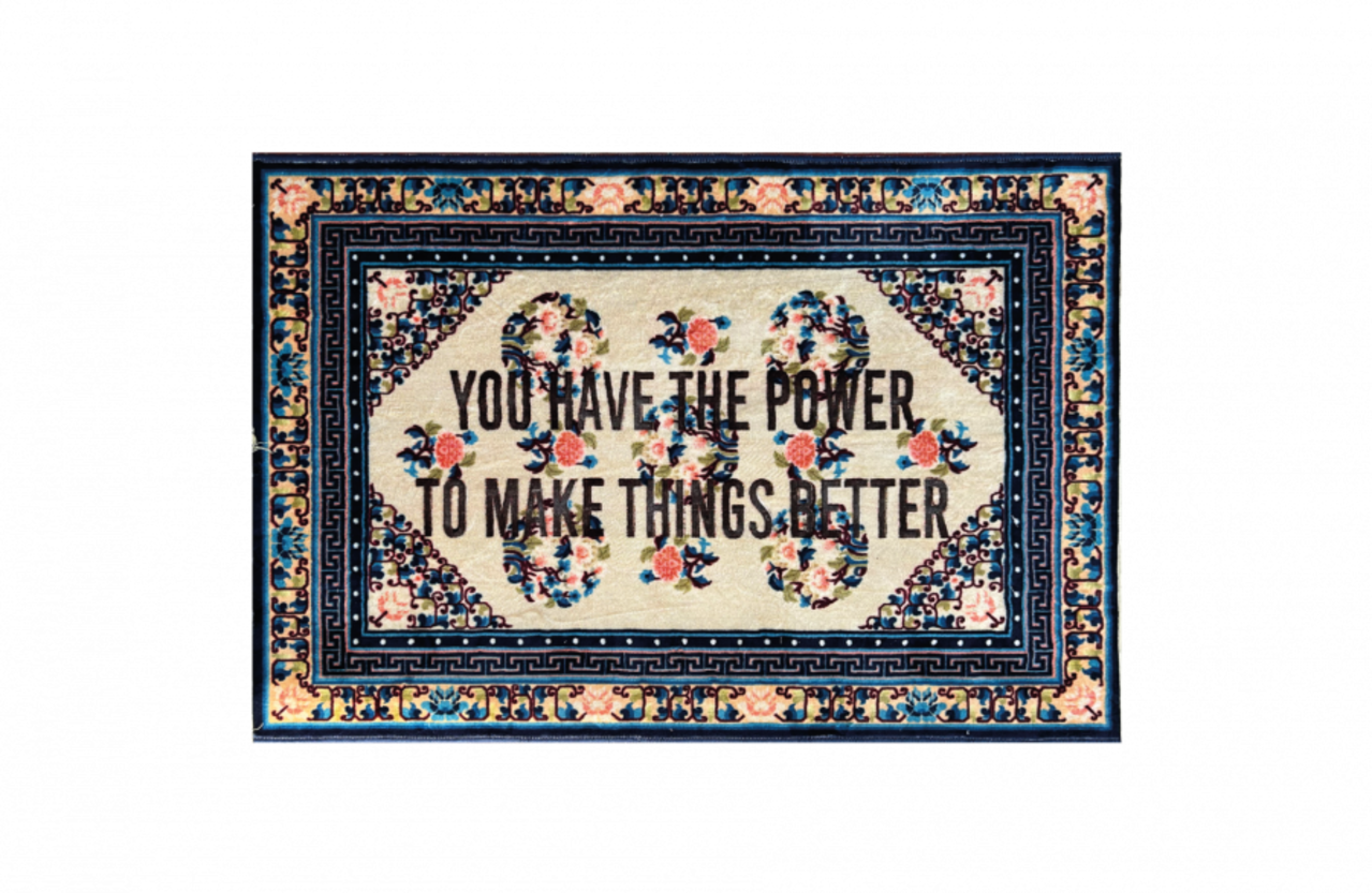 Seletti Burnt vloerkleed you have the power - 18228 Seletti Burnt vloerkleed you have the power - 18228