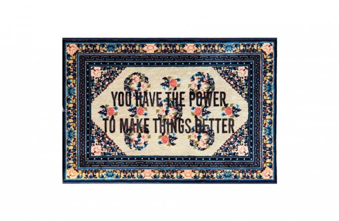 Seletti Burnt rug you have the power - 18228