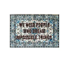 Seletti Burnt rug we need people