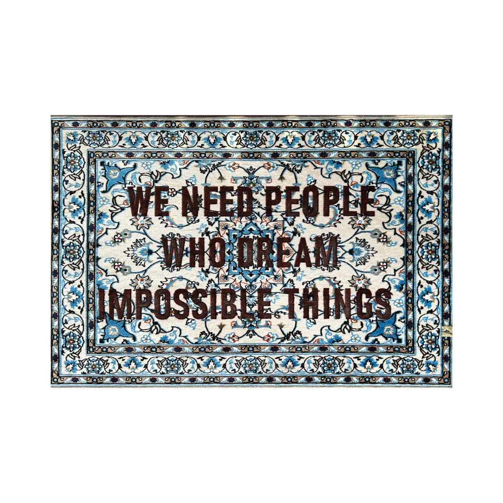 Seletti Burnt vloerkleed we need people - 18225
