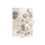 KEK Amsterdam Carta da parati Fresco Flowers FU-060 - 194,8x280cm oro/bianco KEK Amsterdam Carta da parati Fresco Flowers FU-060 - 194,8x280cm oro/bianco
