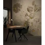 KEK Amsterdam Papel pintado Flores al fresco FU-053 - 389,6x280cm dorado/beige