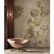 KEK Amsterdam Fresco Flowers tapet FU-053 - 389,6x280cm gull/beige