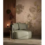 KEK Amsterdam Fresco Flowers tapet FU-054 - 194,8x280cm gull/naken