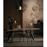 KEK Amsterdam Papel pintado Flores al fresco FU-054 - 194,8x280cm dorado/nude