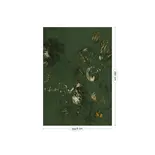 KEK Amsterdam Papier peint Fresco Flowers FU-057 - 194,8x280cm or/vert KEK Amsterdam Papier peint Fresco Flowers FU-057 - 194,8x280cm or/vert