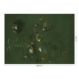 KEK Amsterdam Fresco Flowers behang FU-059 - 389,6x280cm goud/groen KEK Amsterdam Fresco Flowers behang FU-059 - 389,6x280cm goud/groen