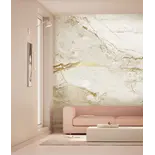 KEK Amsterdam Marmer behang FU-073 - 292,2x280cm goud/wit KEK Amsterdam Marmer behang FU-073 - 292,2x280cm goud/wit