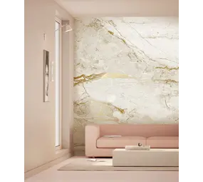 KEK Amsterdam Marmor tapet FU-074 - 389,6x280cm guld/hvid KEK Amsterdam Marmor tapet FU-074 - 389,6x280cm guld/hvid