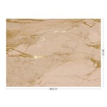 KEK Amsterdam Marmortapet FU-068 - 389,6x280cm gull/naken