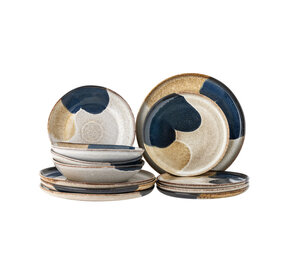 Bloomingville Jules tableware set of 12 pieces Bloomingville Jules tableware set of 12 pieces