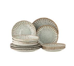 Bloomingville Fleur tableware set of 12 pieces Bloomingville Fleur tableware set of 12 pieces