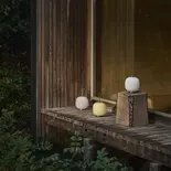 Louis Poulsen VL 45 radiohus portable lamp brass/glossy pale yellow glass - 5744171737 Louis Poulsen VL 45 radiohus portable lamp brass/glossy pale yellow glass - 5744171737