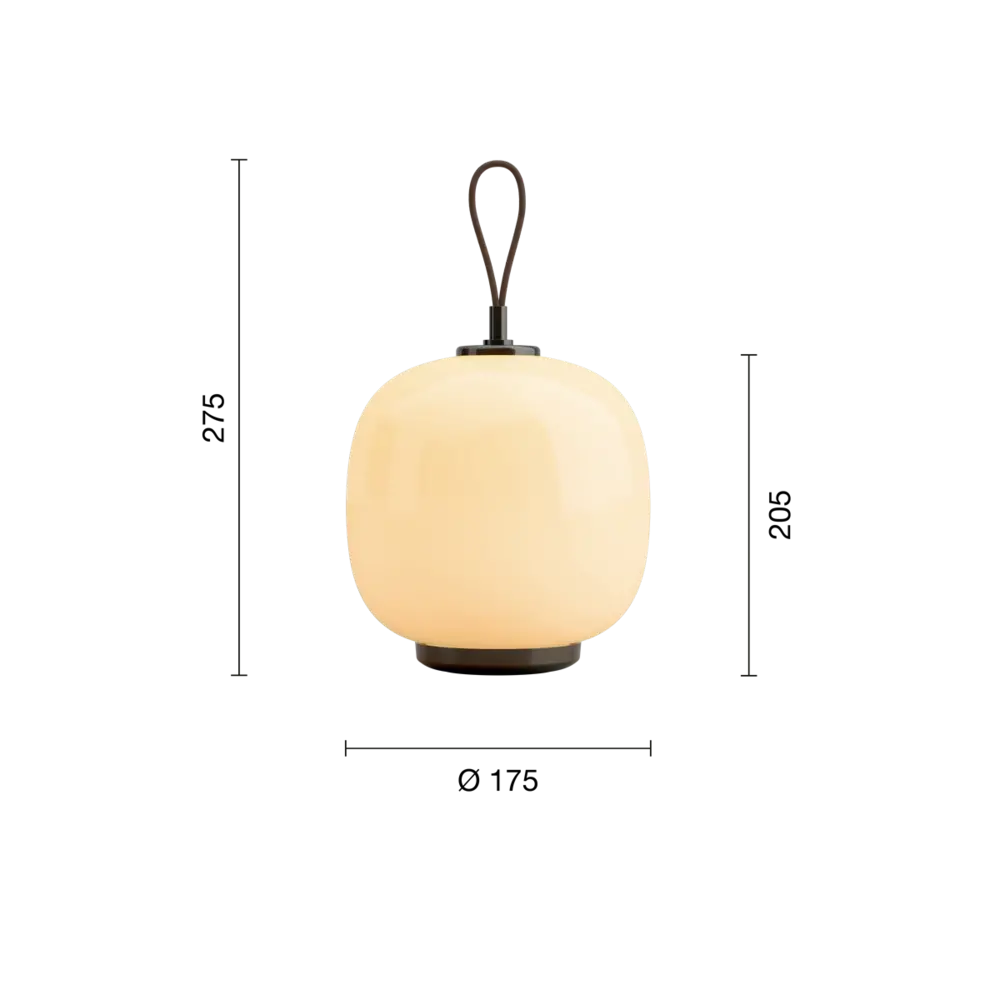 Louis Poulsen Lampada portatile VL 45 radiohus in ottone/vetro giallo paglierino lucido - 5744171737 Louis Poulsen Lampada portatile VL 45 radiohus in ottone/vetro giallo paglierino lucido - 5744171737