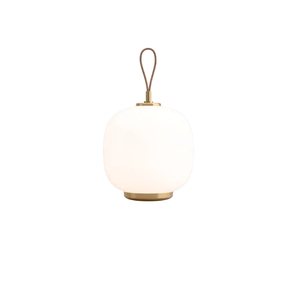 Louis Poulsen Lampe portative radio VL 45, laiton/verre rose pâle brillant - 5744171724