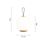 Louis Poulsen VL 45 radiohus portable lamp brass/glossy pale white glass - 5744171711 Louis Poulsen VL 45 radiohus portable lamp brass/glossy pale white glass - 5744171711