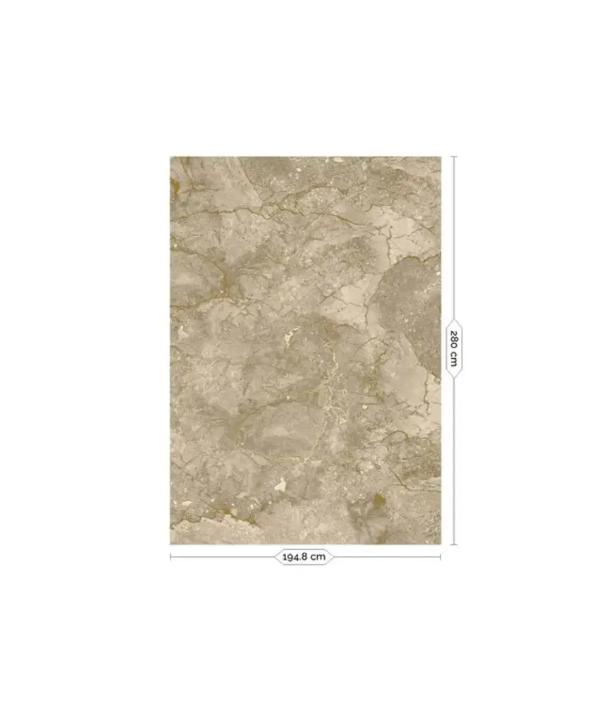 KEK Amsterdam Marmer behang FU-063 - 194,8x280cm goud/beige KEK Amsterdam Marmer behang FU-063 - 194,8x280cm goud/beige