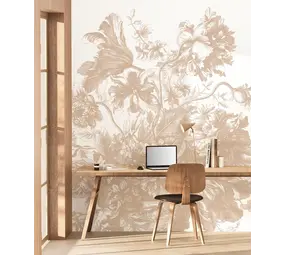 KEK Amsterdam Engraved Flowers behang FU-042 - 194,8x280cm nude KEK Amsterdam Engraved Flowers behang FU-042 - 194,8x280cm nude
