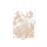 KEK Amsterdam Engraved Flowers behang FU-042 - 194,8x280cm nude KEK Amsterdam Engraved Flowers behang FU-042 - 194,8x280cm nude