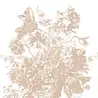 KEK Amsterdam Carta da parati con fiori incisi FU-043 - 292,2x280cm nudo KEK Amsterdam Carta da parati con fiori incisi FU-043 - 292,2x280cm nudo
