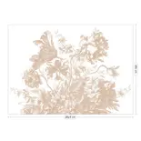 KEK Amsterdam Papel pintado Flores grabadas FU-044 - 389,6 x 280 cm nude KEK Amsterdam Papel pintado Flores grabadas FU-044 - 389,6 x 280 cm nude