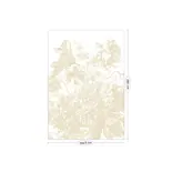 KEK Amsterdam Graverad Blomma tapet FU-039 - 194,8x280cm beige