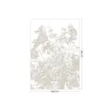 KEK Amsterdam Engraved Flowers behang FU-048 - 194,8x280cm grijs