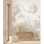 KEK Amsterdam Papier peint Fleurs gravées FU-049 - 292,2x280cm gris KEK Amsterdam Papier peint Fleurs gravées FU-049 - 292,2x280cm gris