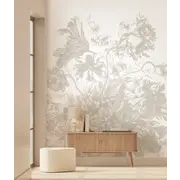 KEK Amsterdam Carta da parati con fiori incisi FU-049 - 292,2x280cm grigio KEK Amsterdam Carta da parati con fiori incisi FU-049 - 292,2x280cm grigio