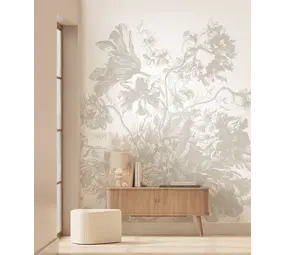 KEK Amsterdam Indgraveret Blomster tapet FU-050 - 389,6x280cm grå