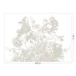 KEK Amsterdam Carta da parati con fiori incisi FU-050 - 389,6x280cm grigio KEK Amsterdam Carta da parati con fiori incisi FU-050 - 389,6x280cm grigio