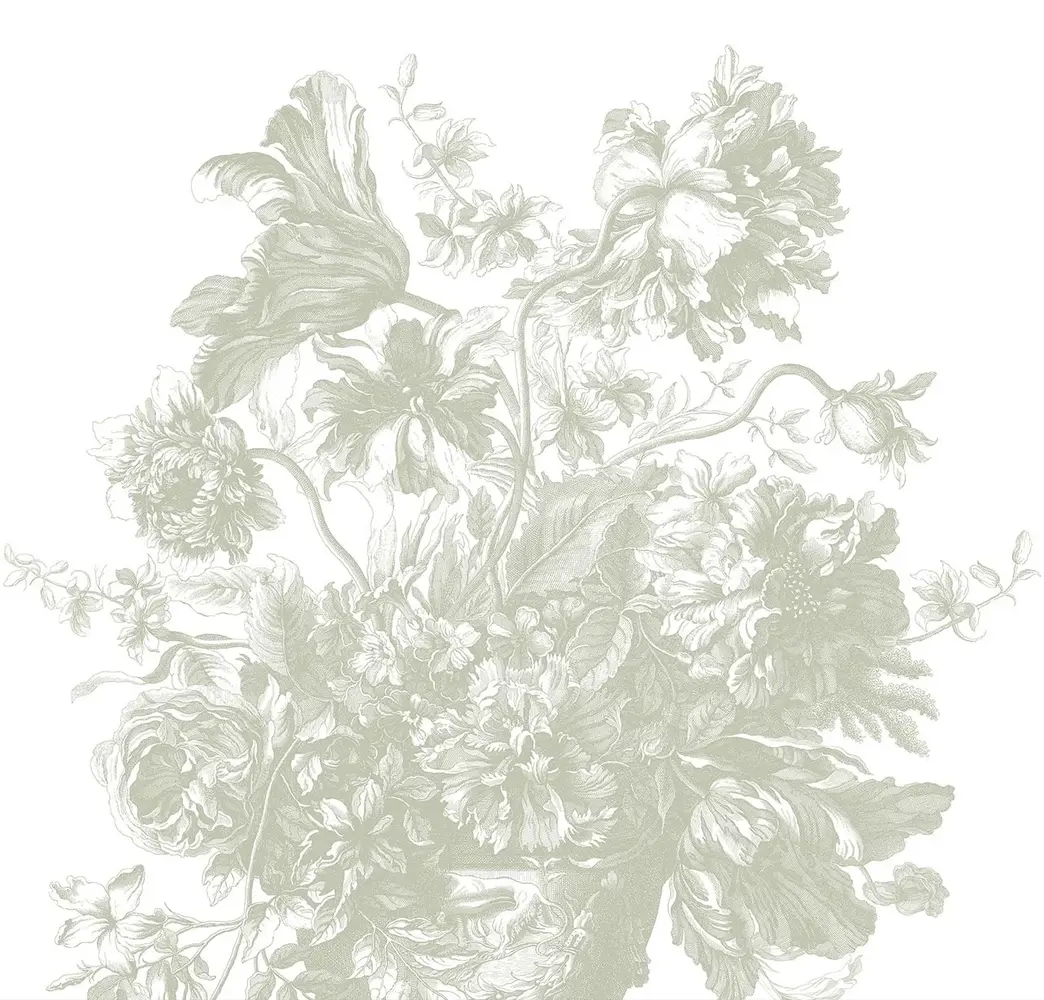 KEK Amsterdam Engraved Flowers wallpaper FU-045 - 194.8x280cm green KEK Amsterdam Engraved Flowers wallpaper FU-045 - 194.8x280cm green