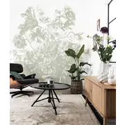 KEK Amsterdam Papier peint Fleurs gravées FU-046 - 292,2x280cm vert