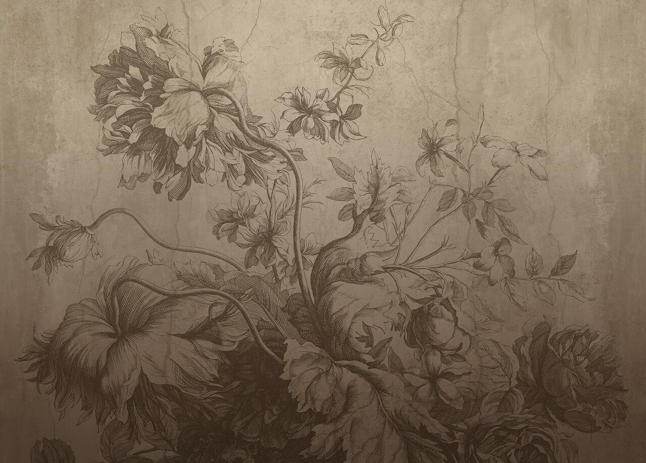 KEK Amsterdam Gradient Flowers wallpaper FU-029 - 389.6x280cm beige KEK Amsterdam Gradient Flowers wallpaper FU-029 - 389.6x280cm beige