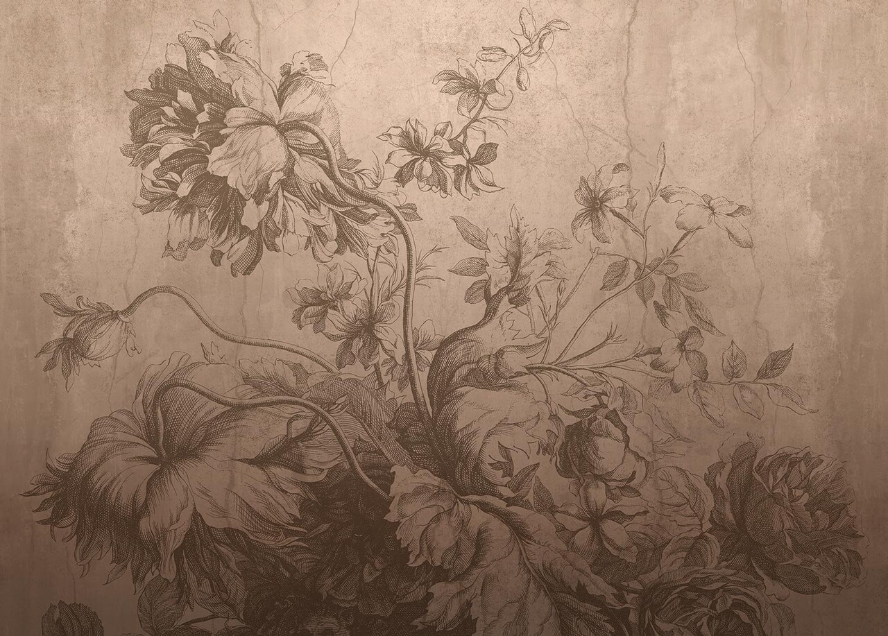 KEK Amsterdam Papel pintado de flores degradadas FU-032 - 389,6 x 280 cm color piel KEK Amsterdam Papel pintado de flores degradadas FU-032 - 389,6 x 280 cm color piel