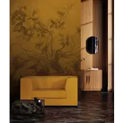 KEK Amsterdam Gradient Flowers wallpaper FU-037 - 292.2x280cm ochre