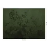 KEK Amsterdam Farbverlaufsblumentapete FU-035 - 389,6x280cm grün